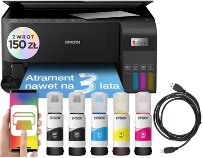 Obrázek produktu pro Epson L3550 – Multifunkční inkoustová tiskárna s inkoustem a USB kabelem