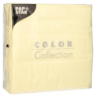 Produktbild von 1200 Servietten, 1-lagig 1/4-Falz 33 cm x 33 cm creme