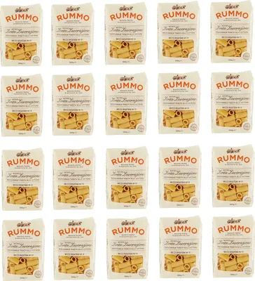 Produktbild von 20x Rummo Mezzi Rigatoni N°51 Pasta Lenta Lavorazione Teigwaren aus Hartweizengrieß Bronze-Zeichnung 500g