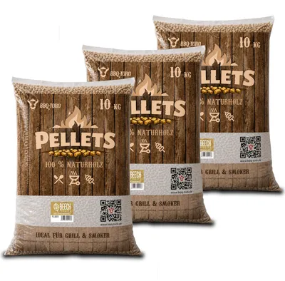 Immagine prodotto di BBQ-Toro Pellet di faggio al 100%, 30 kg, pellet per barbecue, pellet per affumicatura, legno per stufe, faggio
