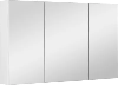 Zdjęcie produktu dla Szafka łazienkowa z lustrem lustrzana wisząca do łazienki biały połysk 100 cm