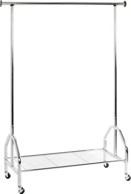 Produktbild von HAKU Rollgarderobe chrom - Metall, B/H/T: 120x165x50 cm
