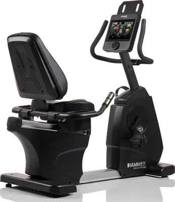 Produktbild von HAMMER Liegeergometer RB 8000 ’25 – Recumbent Bike elektrisch, TFT-Touchscreen, 17 Programme, 14 kg Schwungmasse, ergonomischer Sitz & Rückenlehne