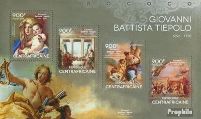 Produktbild von Briefmarken Zentralafrikanische Republik 2014 Mi 4945-4948 Kleinbogen (kompl. Ausgabe) postfrisch Giovani Battista Tiepolo