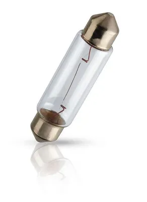 Produktbild von Philips Vision 12866B2 Standard-Signal- und -Innenbeleuchtung, 10 W, 12 V, Soffitte T10.5x43, 2 Stück(e)