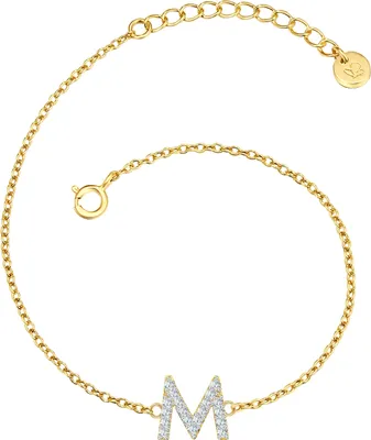 Produktbild von Glanzstücke München Armband Buchstabe M Sterling Silber Zirkonia 50083821
