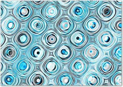Produktbild von Tulup® Glas-Bild - 100 x 70 - Wandbild aus Glas - Wandkunst - Wandbild hinter gehärtetem Sicherheitsglas - Sonstige - Fraktale Grafik - Blau