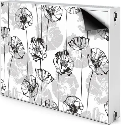 Produktbild von Magnet Heizkörperverkleidung Heizkörper-Abdeckung Heizung Heizkörper 90x60 cm  - Blumen, Glamour