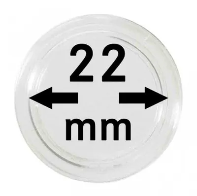 Produktbild von Lindner 2250022P Münzkapseln 22 mm-10er Pack