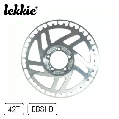 Obrázok produktu pre windmeile | Lekkie Bling Ring PRO reťazový krúžok strieborný, 42T, pre Bafang BBS03 BBSHD, reťazový krúžok, reťazový krúžok, bicykel, e-bike, pedelec