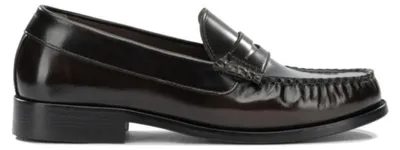 Imagen del producto de Zapatillas mocasines de cuero para mujer, color marrón, talla 39 (marca ALOHAS)