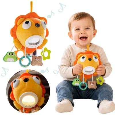 Produktbild von Woopie Baby-Plüschlöwe, interaktives Musik-Kuscheltier mit Anhängern und Beißringen