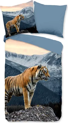 Produktbild von Duvet cover Pure 135x200 + 1* 80x80 cm - tiger in the mountains