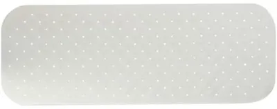 Image de MSV Premium Tapis de douche Tapis de bain Tapis de baignoire Tapis de baignoire antibactérien antidérapant avec ventouses - blanc - odeur de rose - env. 36 x 97 cm - lavable à 60° degrés