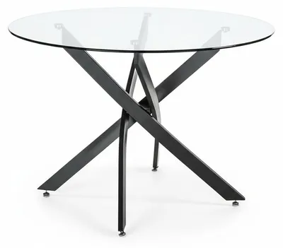 Immagine prodotto di Tavolo Pranzo Rotondo Vetro 100 cm Cucina Soggiorno Moderno Design