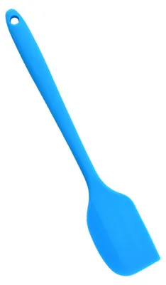 Produktbild von Silikonspatel, lebensmittelecht, hochhitzebeständig, antihaftbeschichtet, Küchenutensilien, Kochgeschirr zum Kochen, Backen, Blau