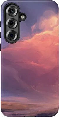Produktbild von Surreale Sonnenuntergangslandschaft – Hülle Kompatibel mit Galaxy S25 Plus
