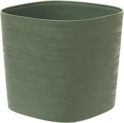Zdjęcie produktu dla Garnek z zapasem wody - GARDEN ID Respect - Verdigris 30 x 30 cm - 100 % odpadów domowych - 100 % nadaje się do recyklingu - Teksturowana powierzchnia.