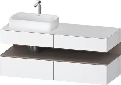 Produktbild von DURAVIT QA4765043180000 QTG KWTU WH Ek. 1400x550x600 Wß Mt. H