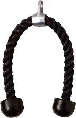 Obrázek produktu pro Triceps lanový škubák, 70 cm, pro fitness, kulturistiku a tělocvičnu, černá