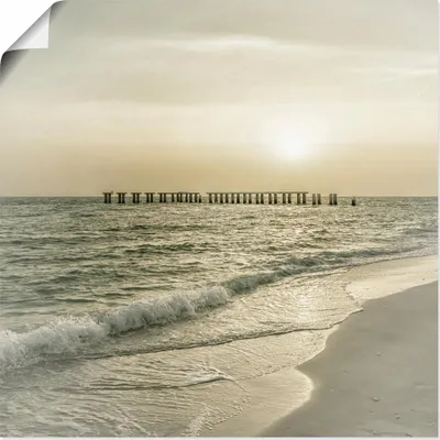 Produktbild von ARTland Poster Gasparilla Island Sonnenuntergang Größe: 30x30 cm