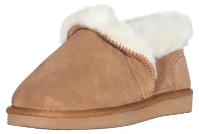 Produktbild von Harrys-Collection Damen Hausschuh Halbschuh Lammfell Boots, Braun, 40