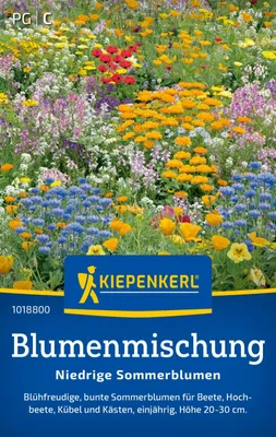 Produktbild von Kiepenkerl Blumensamen Niedrige Sommerblumen 1 - 2 m²