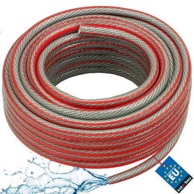 Productafbeelding van KOTARBAU® Tuinslang, 1/2 inch, 30 m, grijs, professioneel voor het gieten van planten, 6-laags