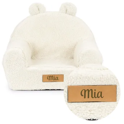 Image de Flumi fauteuil enfant en mousse avec prénom – personnalisé et déhoussable