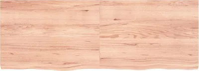 Produktbild von vidaXL Tischplatte Hellbraun 140x50x(2-4)cm Massivholz Eiche Behandelt