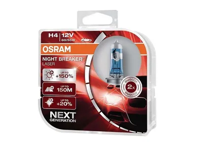 Obrázek produktu pro Osram Night Breaker Laser, 75 W, 12 V, H4, Halogen, 2 kusů