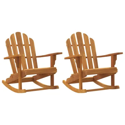 Immagine prodotto di vidaXL Sedie a dondolo Adirondack 2 pezzi 79x100x103 cm legno massiccio teak