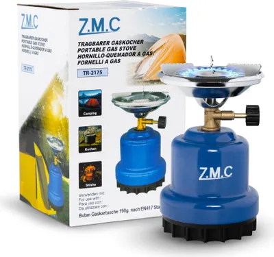 Produktbild von ZMC Campingkocher Gaskocher Shisha Kohleanzünder für Festivals, Wanderungen Stechgaskartusche Butangasbrenner Kartuschenkocher ohne Gaskartusche