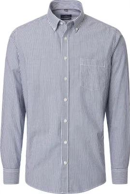 Produktbild von CASAMODA Herren Freizeithemd Button-Down Comfort Blau gestreift XL
