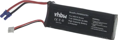 Produktbild von vhbw Akku kompatibel mit Hubsan BC6551 Drohne Multicopter Quadrocopter (3000 mAh, 7,4 V, Li-Polymer)