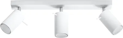 Immagine prodotto di Lampada da soffitto RING 3 bianco 3xGU10 10W acciaio 16x6x45cm Sollux Lighting