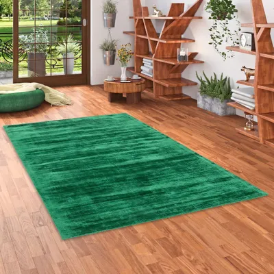 Produktbild von Luxus Designer Teppich Roma Tannengrün, Größe:200x290 cm