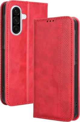 Produktbild von Samsung Galaxy A56 Hülle - Coverup Vintage Style Klapphülle - Rot