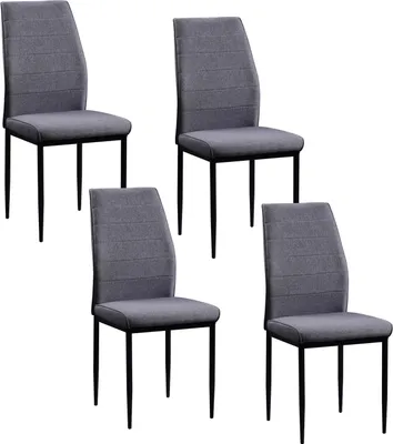 Produktbild von Esszimmerstuhl Madison Webstoff Grau 4er-Set