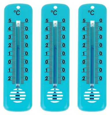 Produktbild von 3 Stück Set Außen Garten Innen Thermometer Hauswand Außenthermometer Kunststoff 14cm in Grün Temperatur -25 bis 50°C Analog Gartenthermometer