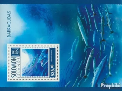 Produktbild von Briefmarken Salomoninseln 2014 Mi Block 321 (kompl. Ausg.) postfrisch Barrakudas