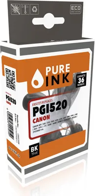 Produktbild von pureINK CA520BK BLK Druckerpatrone für Canon - 19 ml - 324
