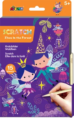 Zdjęcie produktu dla Zestaw do drapania A5 - Elfy w lesie
