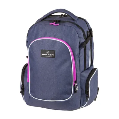Produktbild von walker 42117-267 Schulrucksack Wizzard Campus Evo - blue ivy / pink