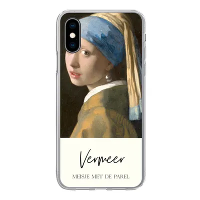 Produktbild von MuchoWow® Handyhülle Schutzhülle Hülle für iPhone X Das Mädchen mit dem Perlenohrring - Vermeer Silikon Softcase Handy Hülle - Handyhülle
