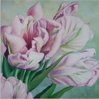 Produktbild von ARTland Wandbild Alu für Innen & Outdoor Tulpen Größe: 30x30 cm