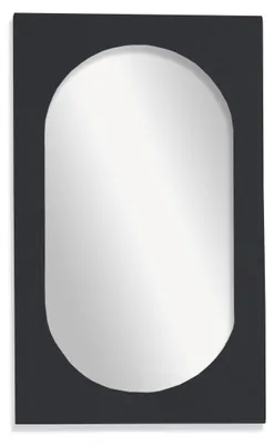 Obrázok produktu pre Oválne zrkadlo s výrazným rámom, 43 x 73 cm, MOKA