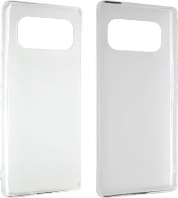 Immagine prodotto di caseroxx custodia protettiva in TPU compatibile con Volla Phone Quintus, custodia in gomma per cellulare bianco-trasparente
