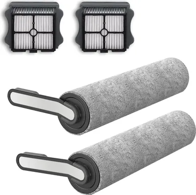 Produktbild von Ersatz-Bürstenwalze und Staubsaugerfilter für Tineco Floor One S5 / Floor One S5 PRO 2 Akku-Nass-Trocken-Staubsauger (2 Bürstenwalze + 2 HEPA-Filter) (S5)