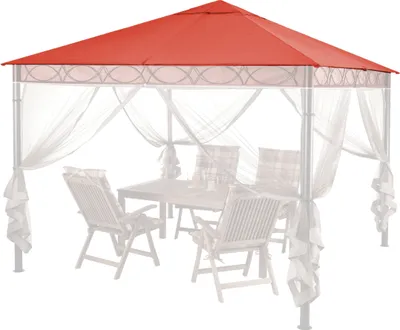 Produktbild von Ersatzdach 3x3m Stil Pavillon Rotorange RAL 2001